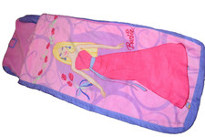 i1 !WOW! Vintage BARBIE PRINCESS Pluszowy polar GOTOWE ŁÓŻKO Pokrowiec na śpiwór