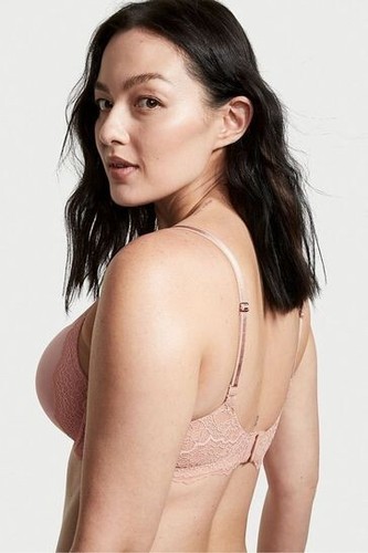 Victoria's Secret 32DD (32E) Dream Angels Push Up Bra Evening Blush Memory Foam - Picture 3 of 6