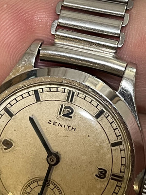 Zenith Vintage 304622209 Manual Watch w/Antique Sector Dial Zenith Vintage 304622209 Manual Watch w/Antique Sector Dial
