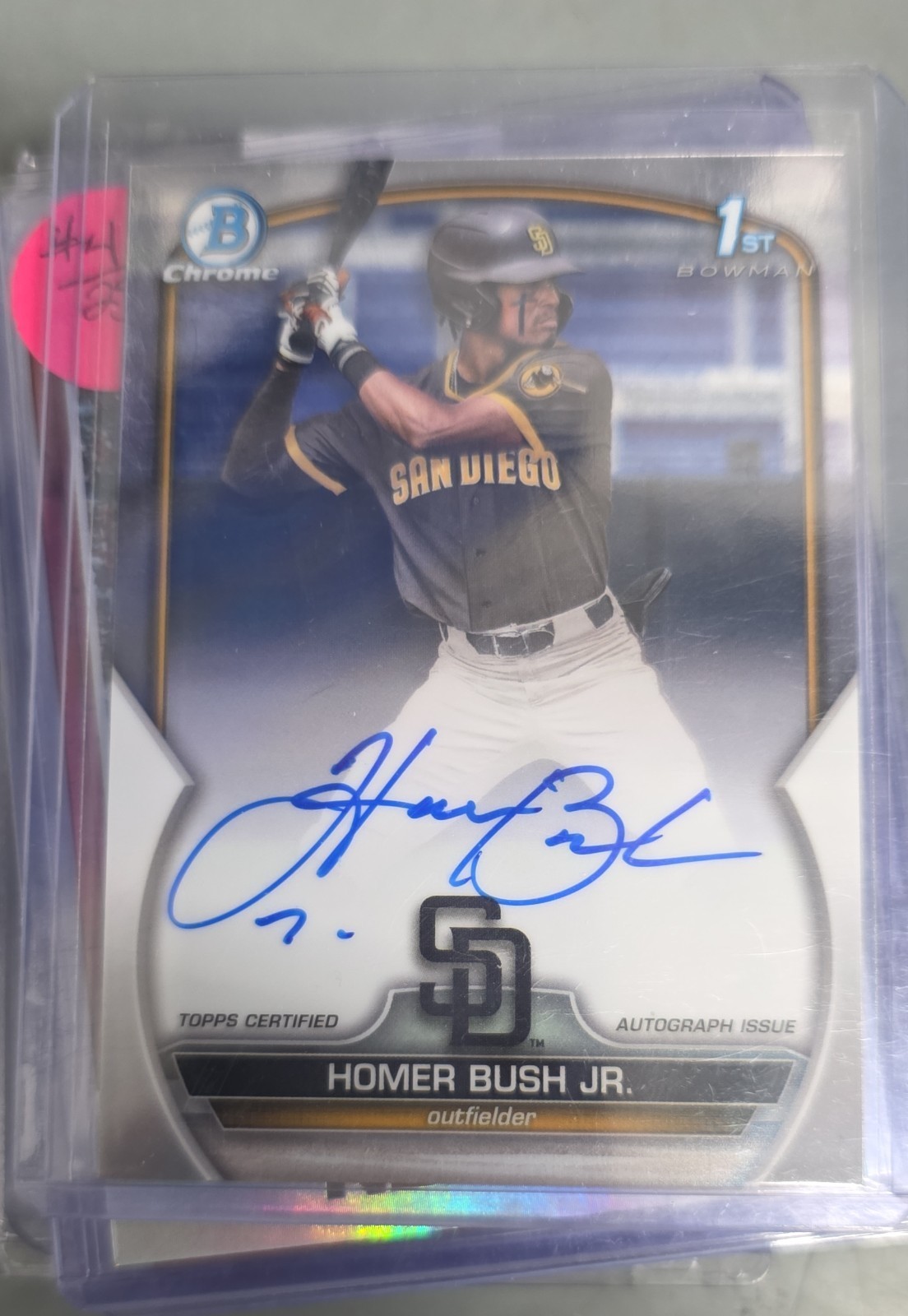 2023 Bowman Draft - Chrome Prospect Autographs Homer Bush Jr. #CDA-HB (AU, RC)