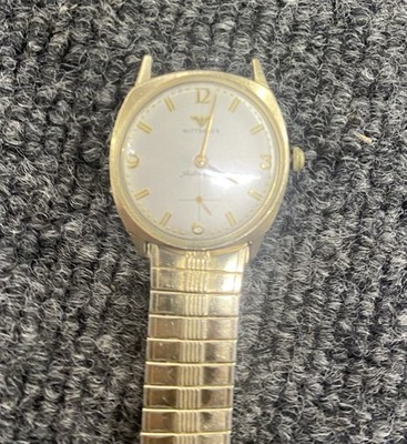 Vintage 10K GF Wittnauer Automatic  35mm Watch For Parts or Repair