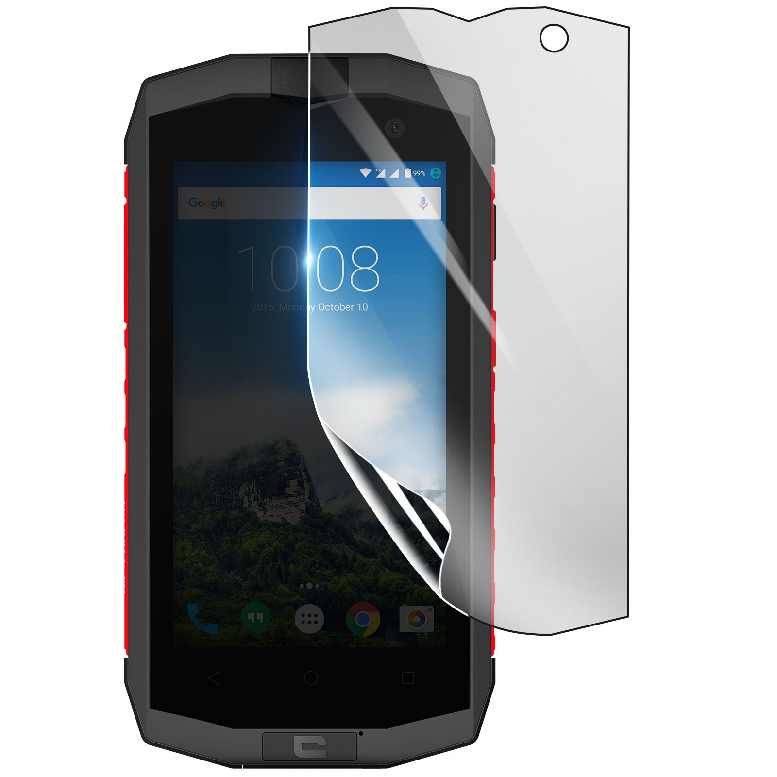 Protection écran hydrogel Crosscall Trekker M1 le film transparent antichoc pour le chantier