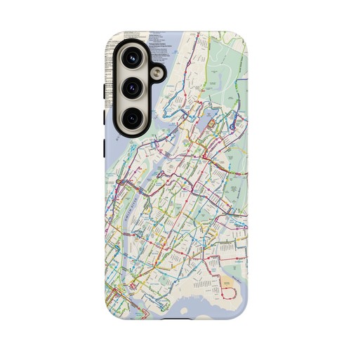 MTA Bronx Bus Map (1999) Phone Case (Apple/Samsung) - Tough & Stylish - 第 168/241 張圖片