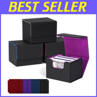 #ad Reinforced Leather Deck Box for Trading Cards MTG Commander $65.99