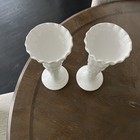 Set Of 2 Tall ceramic Pillars Candle Holder Decorative  Shell Beach theme — photo 3