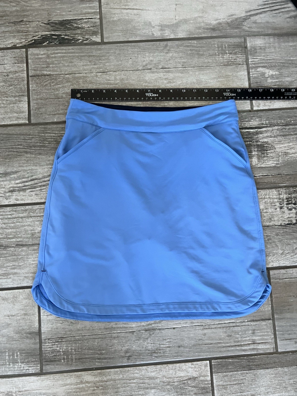 Peter Millar Women's Skort Size S Blue Golf Tennis UPF 50+ Stretch Performance