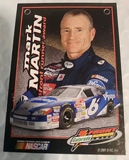 2001 Press Pass Gatorade front runner award #1 Mark Martin Nascar HOF 2017