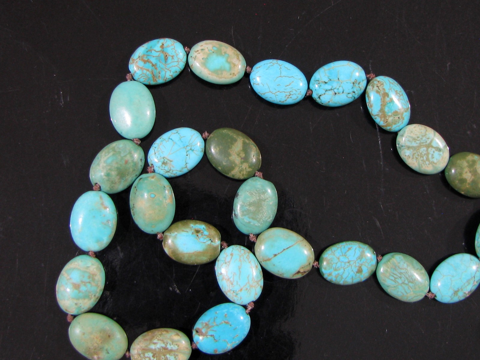 STATEMENT LARGE STERLING SILVER & TURQUOISE 3" CR… - image 9