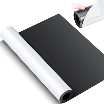 12''x5ft Magnetic Sheet Roll 30Mil Extra Large Adhesive Back Flexible White