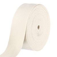 Baumwollband 2 Zoll 11 Yard Polyester Baumwollband Riemen Beige
