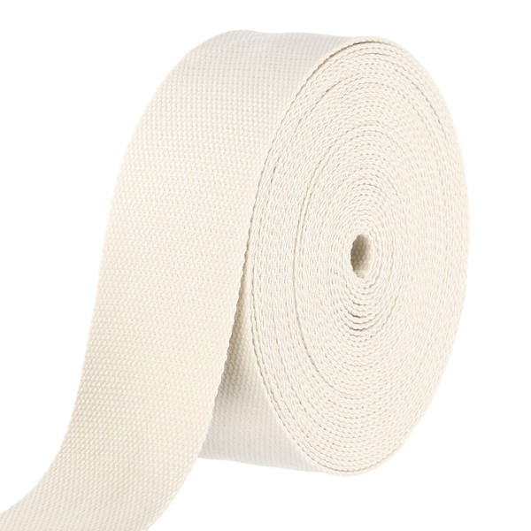 Baumwollband 2 Zoll 11 Yard Polyester Baumwollband Riemen Beige-image