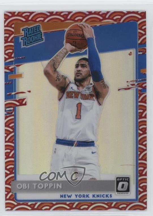 2020-21 Panini Donruss Optic Rated Rookie Photon Prizm Obi Toppin #158 0jr6