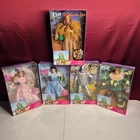 Mattel Wizard of Oz Doll Set Unisex OS Multicolor Vintage 1999 Barbie Ken Lot