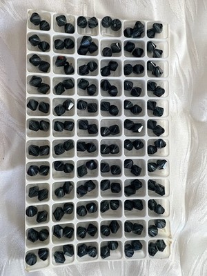 Preciosa Faceted Bicone Beads . 6x6 MM  Montana blue . 200 Pcs