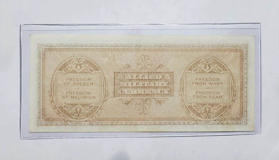 Series 1943 A, Italy 100 Lira - Military Payment Certificate - Image 2 of 2