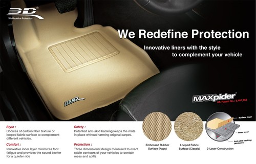 All Weather Floor Mat Set Fit 13-20 Nissan Infiniti Black Rear Classic - Foto 4 di 5
