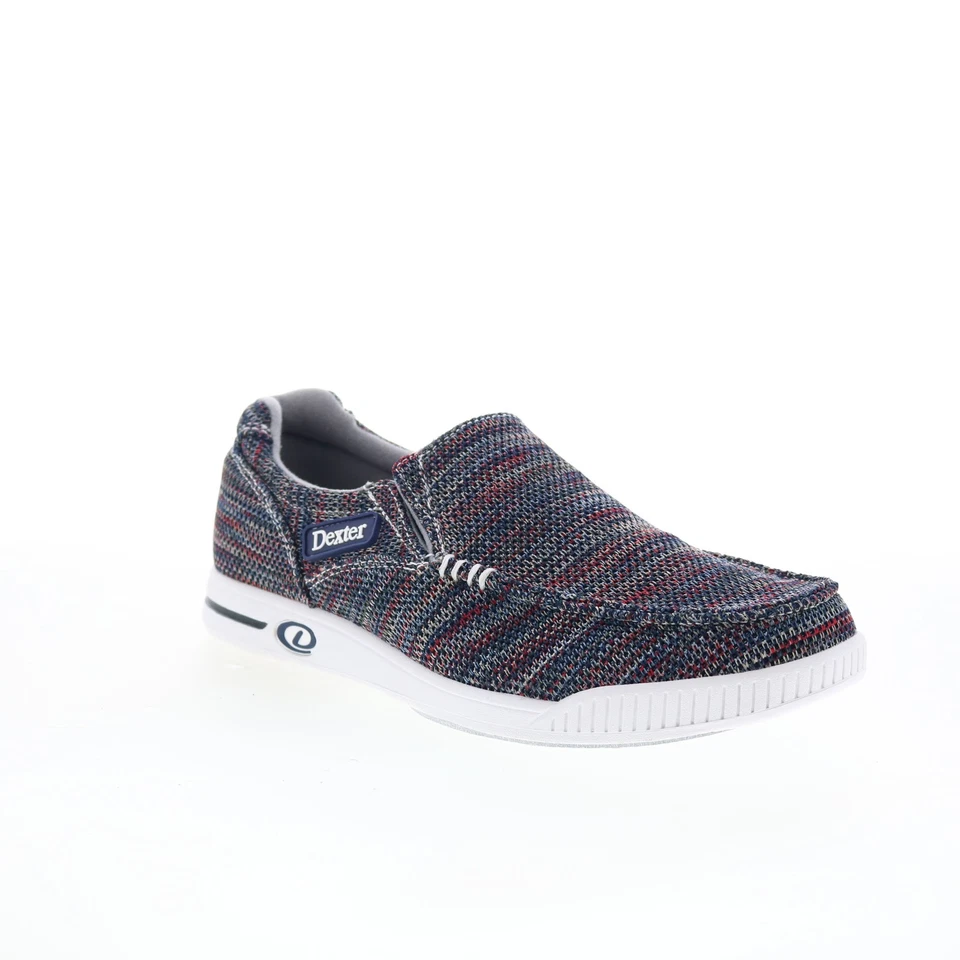 Zapatos de boliche deportivos sin cordones Dexter Kam DM0000497 para hombre de lona azul Foto 2 de 4