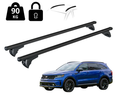 Nordrive Dachträge Querträgerr Für Kia Sorento 2020-2024 Schwarz 127 Cm 90 Kg