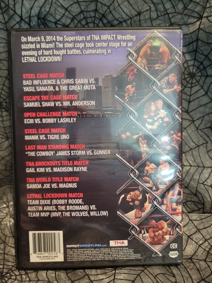 TNA Wrestling Lock Down 2014 DVD OOP WRESTLING Muta Magnus Samoa