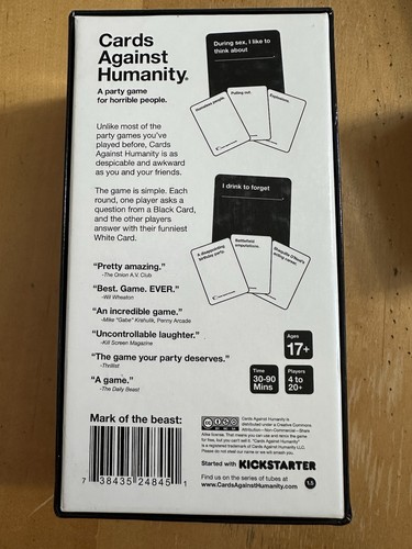 Cards Against Humanity Playing Cards (includes third & fourth expansion sets!) - Picture 5 of 5