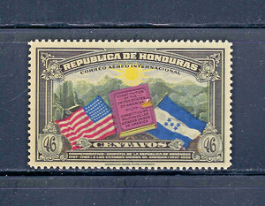 Honduras 1937 #C84 Airmail MLH U.S. Constitution 150th Anniversary/Flags