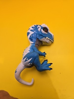 Fingerlings Untamed Dinosaur - Ironjaw the Blue T-Rex by WowWee - Tested & Works