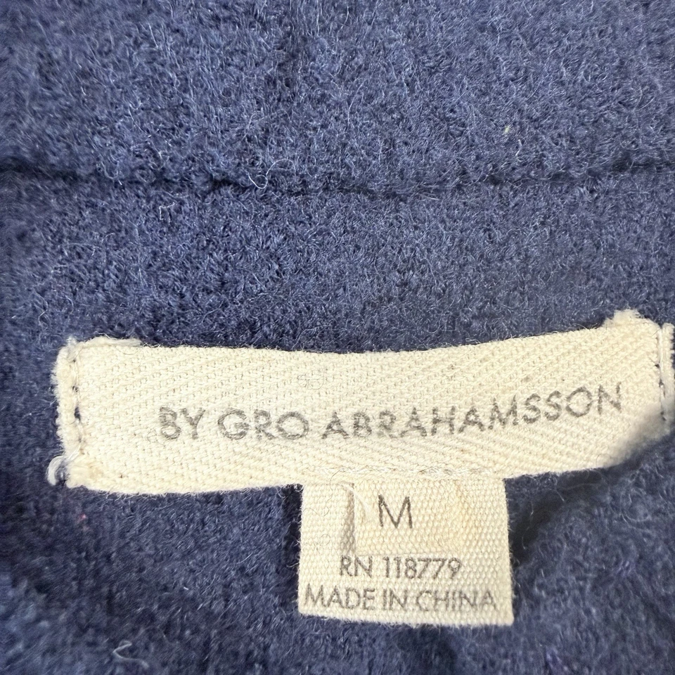 Anthropologie + Gro Abrahamsson Navy Windfall Boiled Wool Military Sweater Sz M - Image 3 of 4