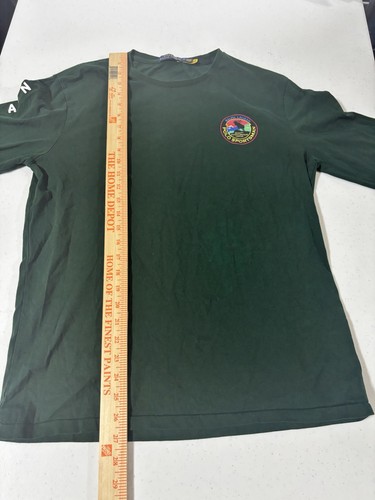 Polo Ralph Lauren T Shirt Mens M Green Sportsman Long Sleeve Terrain Outdoor - Picture 7 of 7