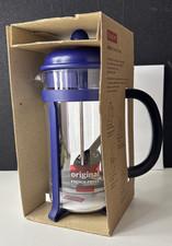Bodum Java Original French Press 1L Blue 8 Cup Cafetiere New 1908