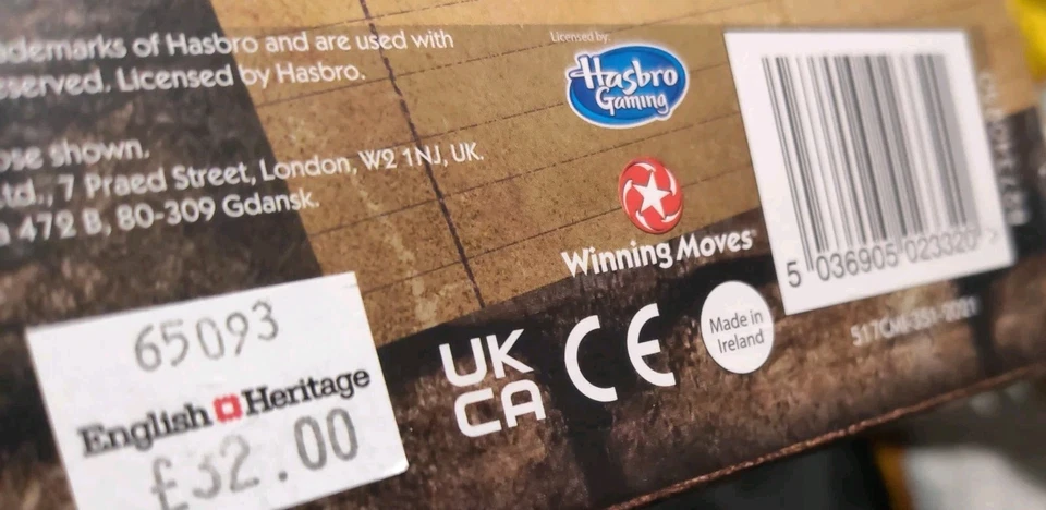 CLUEDO BOARD GAME - ENGLISH HERITAGE EDITION - BRAND NEW & SEALED - Image 3 of 3