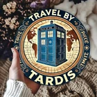 Room Decor Vintage Doctor Who TARDIS Aluminum , Travel by TARDIS Tin Metal Signs