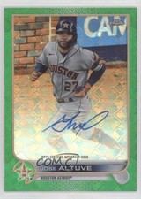 2022 Chrome Logofractor Edition Green Refractor 34/99 Jose Altuve Auto 0qo1