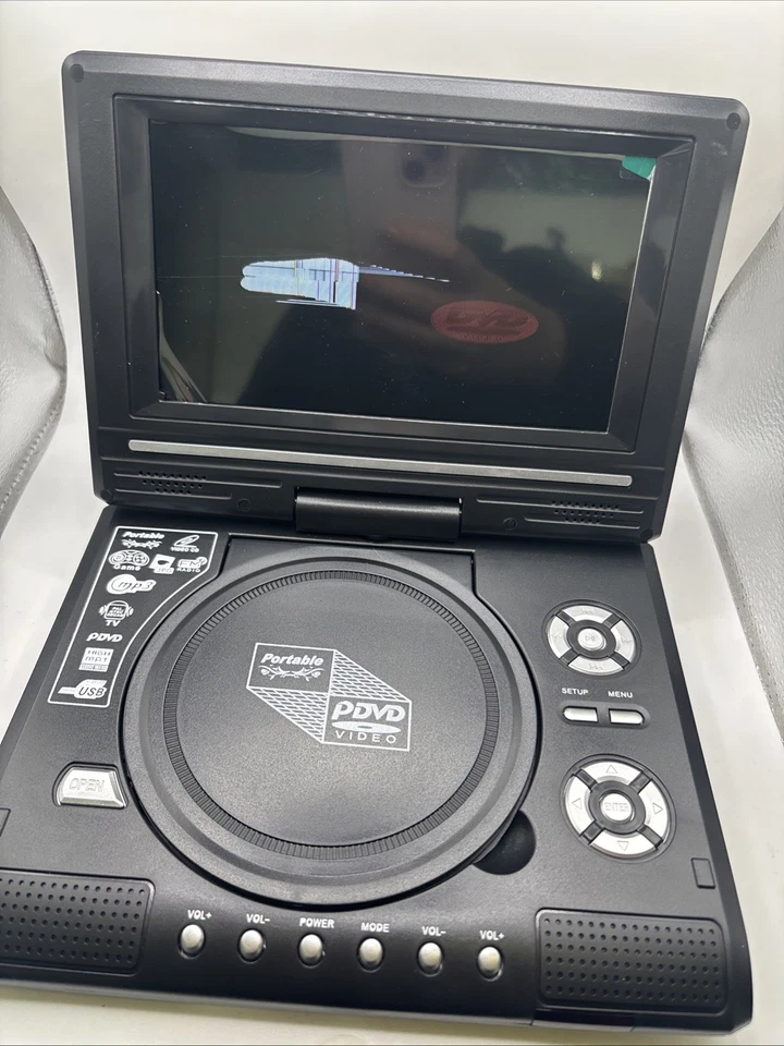 7.8" Tragbarer Dvd Player Auto Monitor Mit Hd Drehbar Bildschirm TV FM Gamepad - Bild 2 von 4