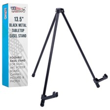 14" Steel Tabletop Instant Display Easel, Portable Tripod Stand, Pictures, Signs