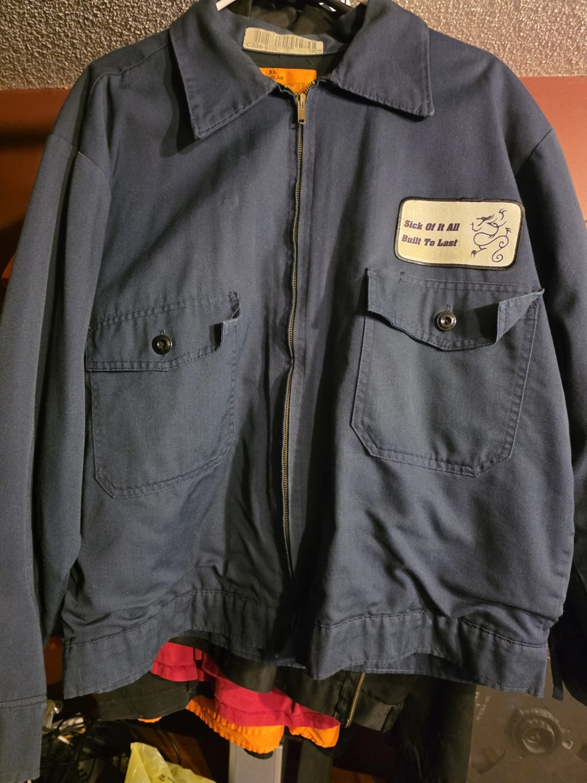Sick Of It All Work Jacket Vintage 90's SOIA Biohazard NYHC Built To Last (Lou) - product detail image 4
