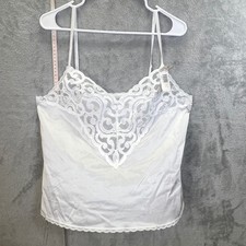 Cabernet Vintage White Lace Camisole Lingerie Top Size 40 NWT Coquette