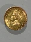 1862 U.S. Gold Dollar – Type 3 “Indian Princess” (Civil War Era) (NJL029375)