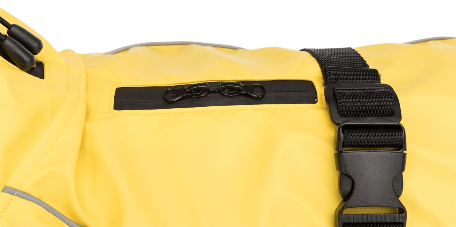 Imperméable Vimy pour chien jaune M - Manteau de pluie ajustable 48-73 cm