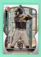2023 Bowman Samuel Zavala #BP-75 Prospect San Diego Padres