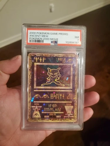 2000 Pokemon Ancient Mew PSA 7 Double Holo Movie Promo Vintage Card