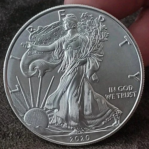 2020 Silver Eagle Dollar 1 OZ. .999 BU American Coin #480
