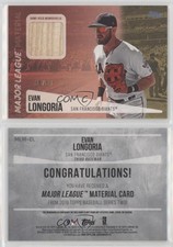 2019 Topps Major League Material Relics Series 2 Gold /50 Evan Longoria #MLM-EL