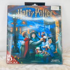 Harry Potter Hedwig 15 Days of Socks Women's Shoe Sizes 4-10 Christmas NEW