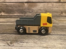 Brio World Wooden Railway Train Yellow Dump Truck