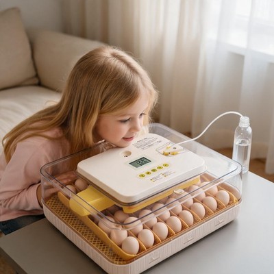 56 Eier Vollautomatische Brutmaschine Brutapparat Flächenbrüter Brüter Inkubator