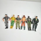 G.I. Joe Action Figure Lot of 6 Duke Zartan Flint and more 1980s-2003