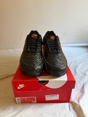 NIKE AIR MAX 90 QS VOLCANO BLACK/BLACK-MAGMA ORANGE Men's Size 14 HF3248-001 New