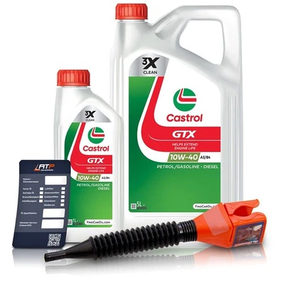 CASTROL 6 L LITER GTX 10W-40 A/B MOTOR-ÖL MOTOREN-ÖL - Bild 1 von 4