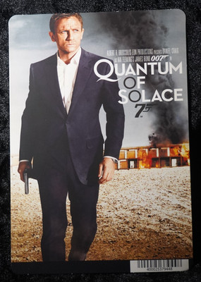 QUANTUM OF SOLACE Video Rental Store Movie Backer Card