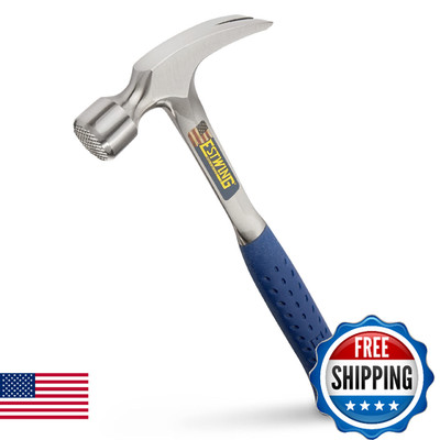 ESTWING Framing Hammer 22 oz Straight Rip Claw Milled Face Shock Reduction Grip